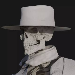 Skeleton cowboy wallpaper