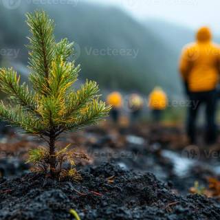 Afforestation wallpaper