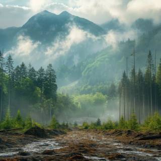 Afforestation wallpaper