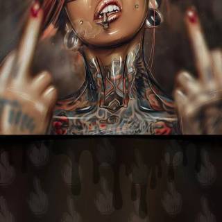 Tattoo woman wallpaper