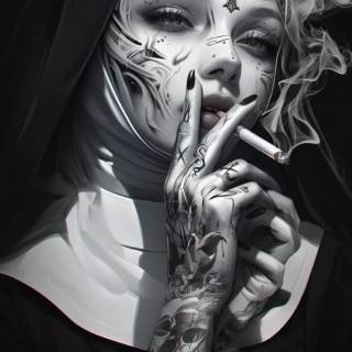 Tattoo woman wallpaper