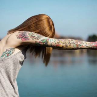 Tattoo woman wallpaper