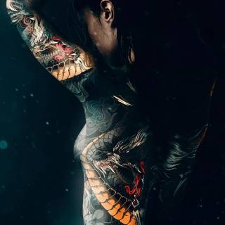 Tattoo woman wallpaper