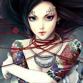 Tattoo woman wallpaper