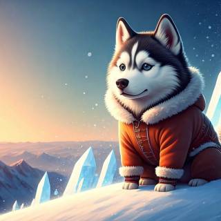 Anime husky wallpaper