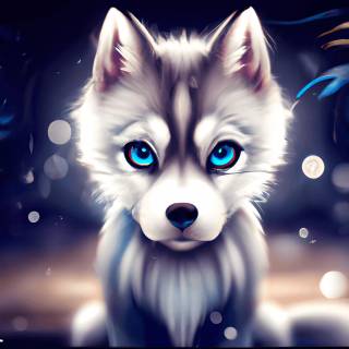 Anime husky wallpaper