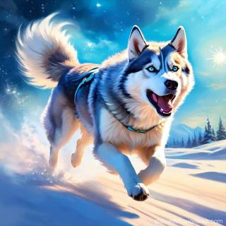 Anime husky wallpaper