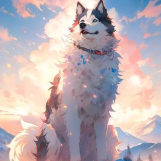 Anime husky wallpaper