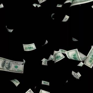 Black dollar wallpaper