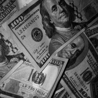 Black dollar wallpaper