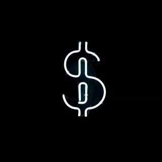 Black dollar wallpaper