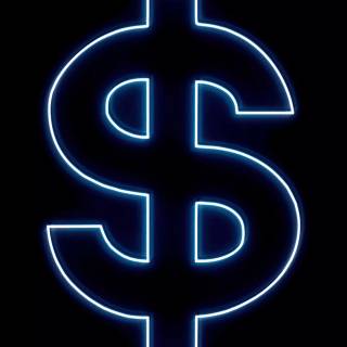 Black dollar wallpaper