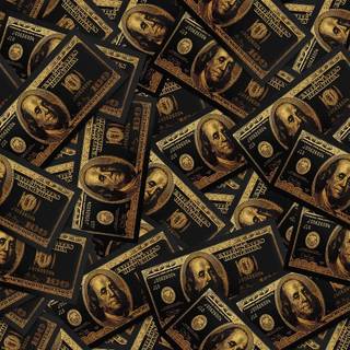 Black dollar wallpaper