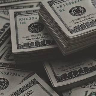 Black dollar wallpaper