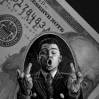 Black dollar wallpaper