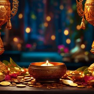 Diwali lamp wallpaper