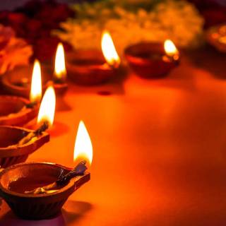 Diwali lamp wallpaper