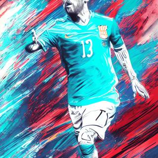 Drip Messi wallpaper