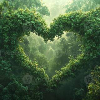 Nature heart wallpaper