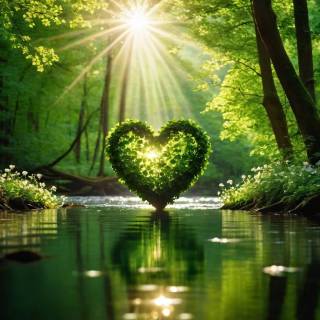 Nature heart wallpaper