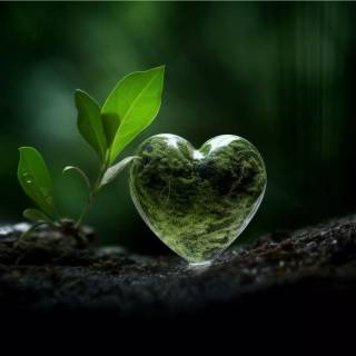 Nature heart wallpaper