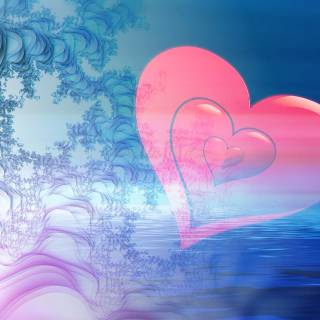 Nature heart wallpaper