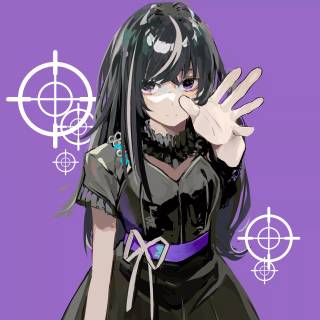 Anime dark girl 4k wallpaper