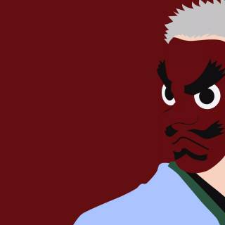 Demon Slayer minimalist 4k wallpaper