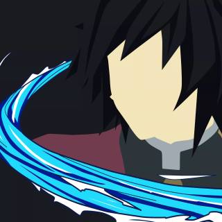 Demon Slayer minimalist 4k wallpaper