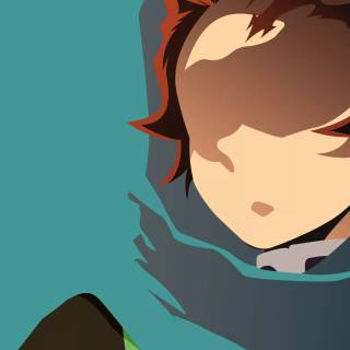 Demon Slayer minimalist 4k wallpaper