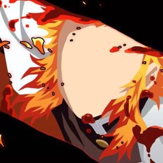 Rengoku minimalist wallpaper