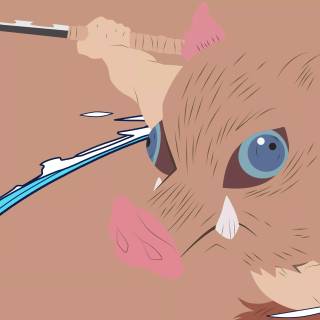 Demon Slayer minimalist 4k wallpaper