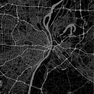 Black and white topographic wallpaper