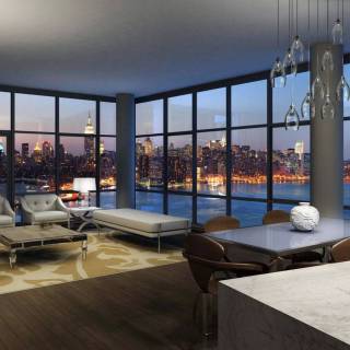 Apartment window wallpaper