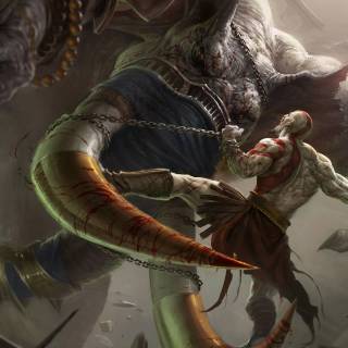 God of War 4k PS3 wallpaper