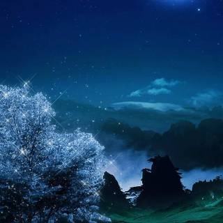 Nature night phone wallpaper