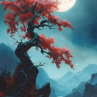 Nature night phone wallpaper