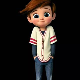 Cartoon boy phone wallpaper