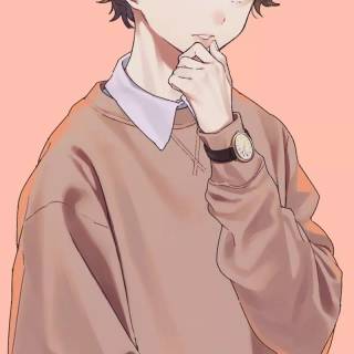 Cartoon boy phone wallpaper