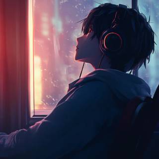 Cartoon boy phone wallpaper