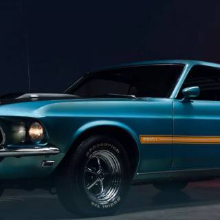 Ford Mustang 1969 phone wallpaper