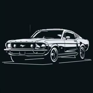 Ford Mustang 1969 phone wallpaper