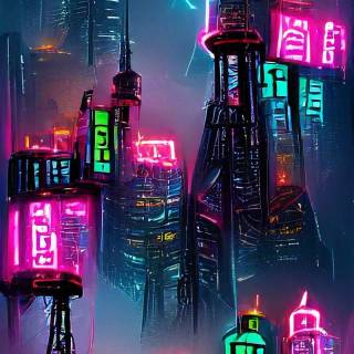 Phone cyber wallpaper