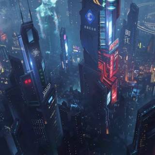 Phone cyber wallpaper