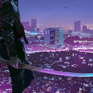 Phone cyber wallpaper