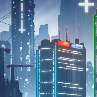 Phone cyber wallpaper