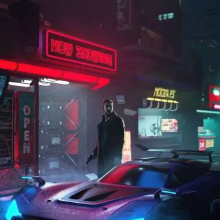 Phone cyber wallpaper