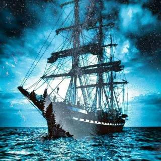 Pirate ship phone wallpaper