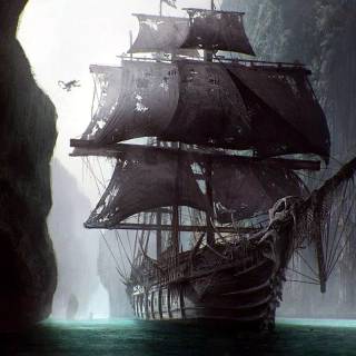 Pirate ship phone wallpaper