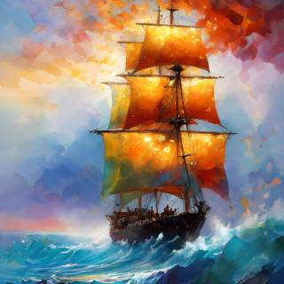 Pirate ship phone wallpaper